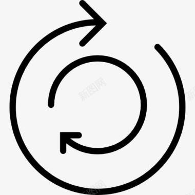 同心圆的箭头图标图标