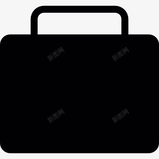 黑色的手提箱图标png_新图网 https://ixintu.com 商务 形状 行李袋 轮廓
