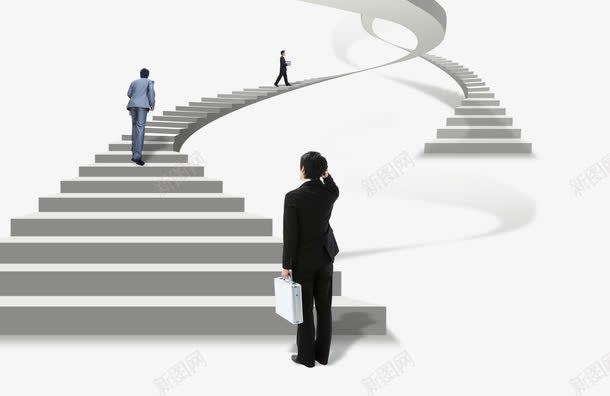 上阶梯的人png免抠素材_新图网 https://ixintu.com 商务 楼梯 男人 走楼梯 阶梯