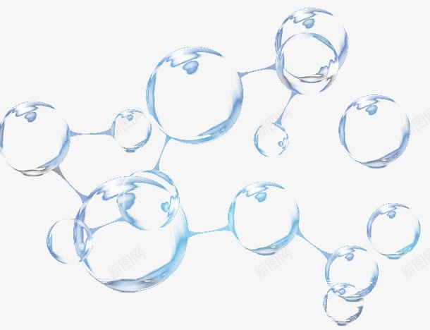 连接的水泡png免抠素材_新图网 https://ixintu.com 气泡 水泡 连接 透明
