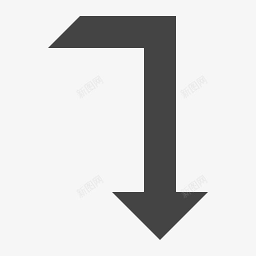 水平下降图标png_新图网 https://ixintu.com 方向 方向标示 箭头