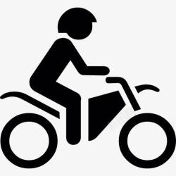 比赛赛道骑摩托车的人图标高清图片