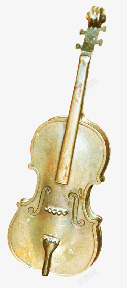 棕色漂亮小提琴素材