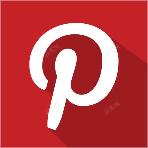 社会媒体平影子集pinterepng免抠素材_新图网 https://ixintu.com flat media pinterest set shadow social 媒体 平 影子 社会 集