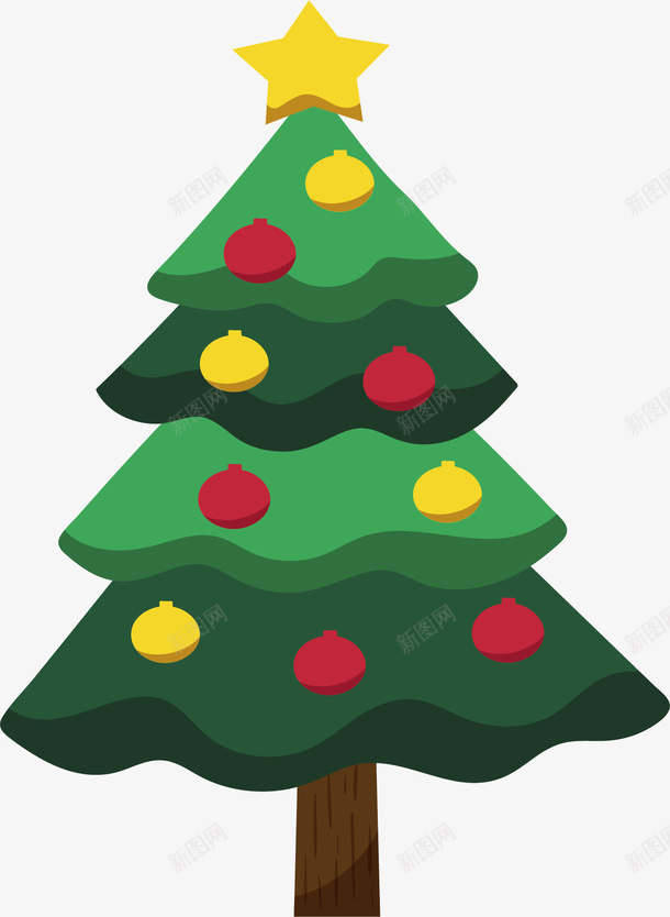 圣诞节卡通圣诞树矢量图ai免抠素材_新图网 https://ixintu.com 卡通圣诞树 可爱圣诞树 圣诞树 圣诞节 矢量png 绿色圣诞树 矢量图