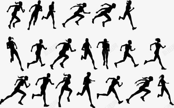 跑步中的人图标png_新图网 https://ixintu.com 人 图标 小黑人跑步 素材 跑步
