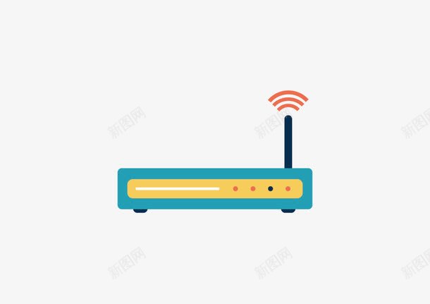 手绘路由器矢量图ai免抠素材_新图网 https://ixintu.com 信号 手绘 路由器 矢量图