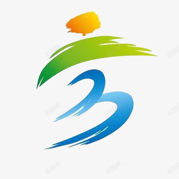 马拉松logo简约图标png_新图网 https://ixintu.com 冲刺 简约 跑步 马拉松logo