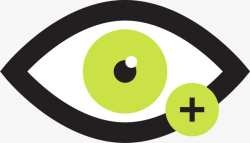 保护视力绿色饱和视力眼睛高清图片