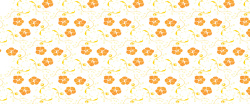 橙黄色花朵橙黄色花瓣小清新背景矢量图高清图片