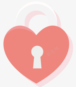 一个锁一个粉色爱心的锁高清图片
