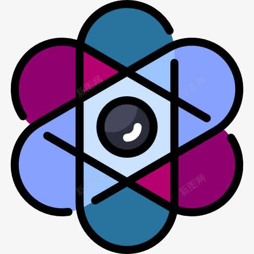 物理图标png_新图网 https://ixintu.com 原子 教育 核物理 电子 科学