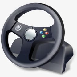 steering控制器游戏手柄方向盘远景的高清图片