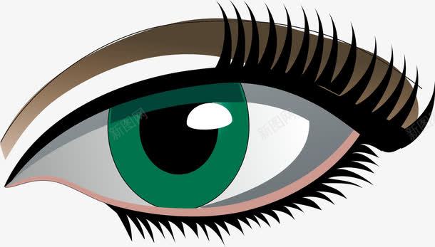 卡通绿色眼睛png免抠素材_新图网 https://ixintu.com nb 创意 卡通眼睛 双眼 可爱眼睛 右眼 左眼 手绘卡通 眼睛 眼睛简笔画 眼神