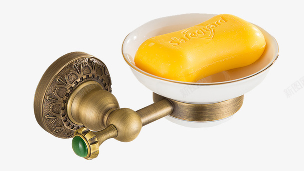 金色香皂盒png免抠素材_新图网 https://ixintu.com 家用 洁具 金色 铜制 香皂盒
