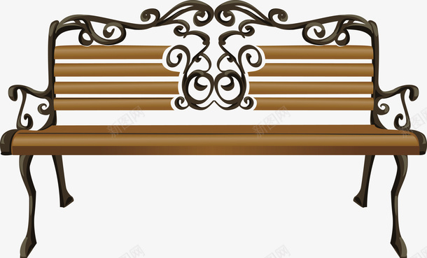 褐色公园座椅矢量图eps免抠素材_新图网 https://ixintu.com 公园 公园座椅 座椅 座椅PNG 矢量座椅 褐色 矢量图
