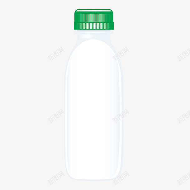 白色的酸奶瓶子包装png免抠素材_新图网 https://ixintu.com 包装 瓶子 白色 酸奶