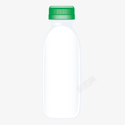 白色的酸奶瓶子包装素材