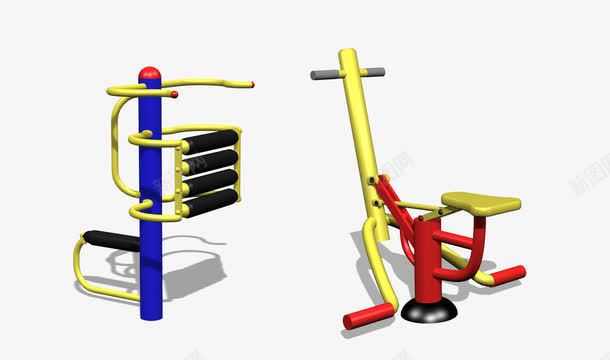 健身片png免抠素材_新图网 https://ixintu.com 健身素材 全民健身 公共设施 公园器材 锻炼器材