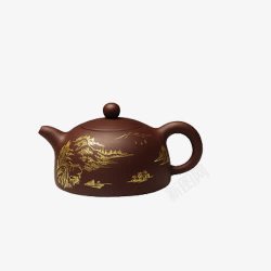 花纹的茶壶素材
