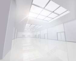 舞台走廊白色建筑走廊矢量背景高清图片