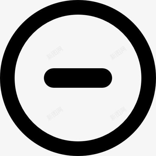 减去圆形按钮图标png_新图网 https://ixintu.com 减去 只是图标 圆形按钮 按钮 界面 符号