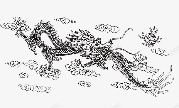 中国风龙图案169png免抠素材_新图网 https://ixintu.com 中国风 图案 纹样 龙