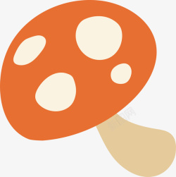 蘑菇真菌简易卡通蘑菇高清图片