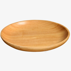 木盘子圆形素材