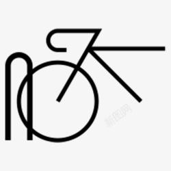 自行车存放处自行车停车场标识图标高清图片