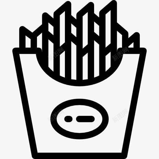 炸薯条图标png_新图网 https://ixintu.com 土豆 垃圾食品 快餐 炸薯条 食品 餐厅