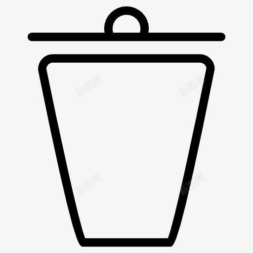 废纸篓盖图标png_新图网 https://ixintu.com 回收 回收站 垃圾桶