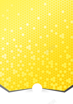 百花牌蜂蜜黄色扁平化蜂巢背景矢量图高清图片