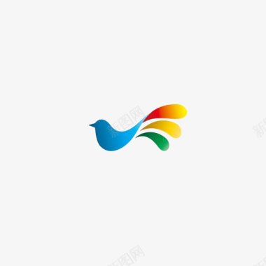 啄木鸟简笔画商标logo图标图标
