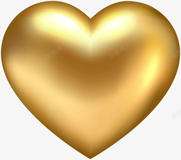 金色卡通心形抠图png免抠素材_新图网 https://ixintu.com 免抠图 心 心形 抠图 插画 装饰画 金色的心