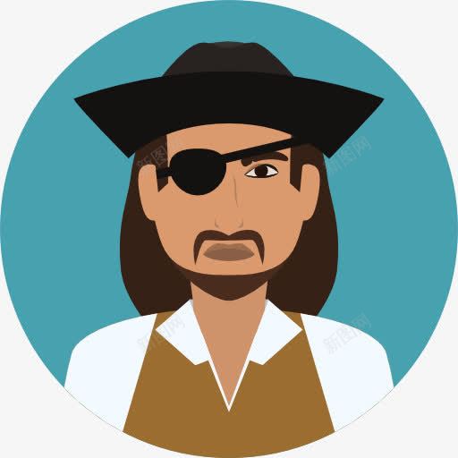 海盗图标png_新图网 https://ixintu.com 传统 头像 文化 海盗 用户