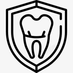 牙齿卫生保护牙齿图标高清图片