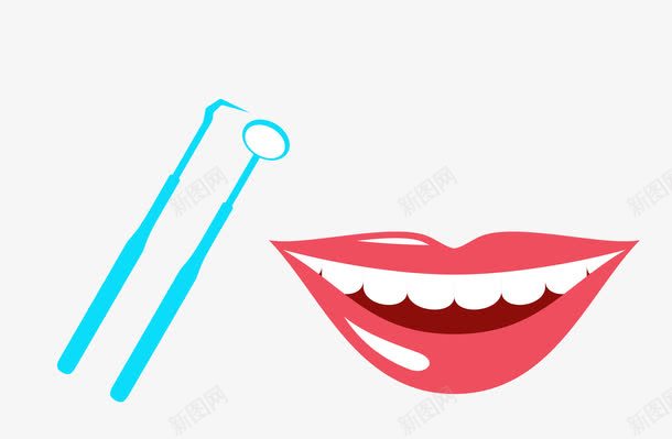 牙科png免抠素材_新图网 https://ixintu.com 医疗器械 嘴唇 牙科 牙齿 矢量素材