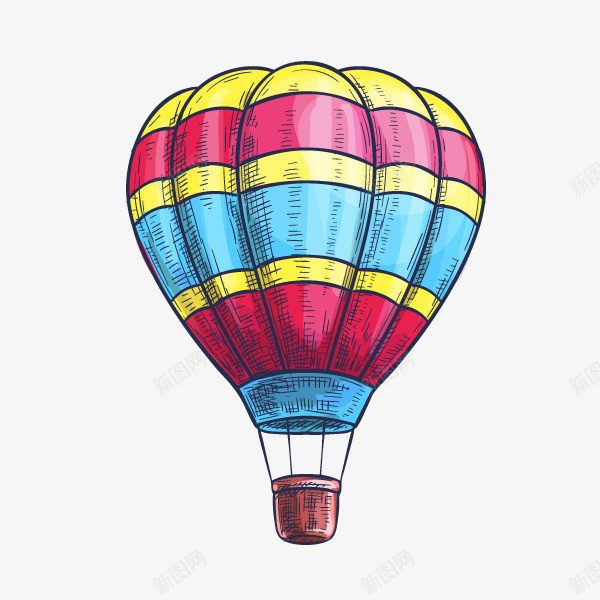 卡通装饰热气球小清新插画png免抠素材_新图网 https://ixintu.com 卡通唯美热气球插画 小清新插画 广告设计 手绘卡通热气球装饰 热气球插画 装饰设计