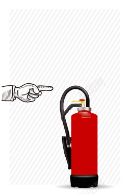 卡通手绘消防器材消防栓海报背景矢量图背景