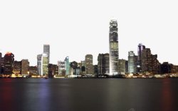 矢量香港夜景香港海边夜景高清图片