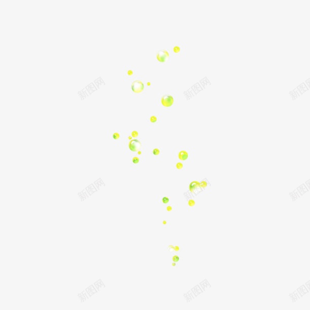 黄色绿色圆形装饰png免抠素材_新图网 https://ixintu.com 圆形 绿色 装饰 黄色
