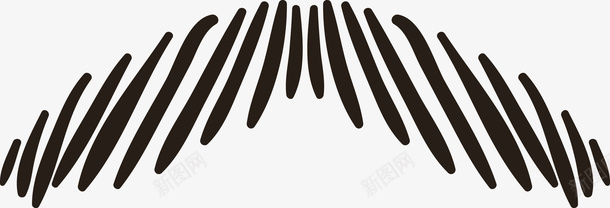 黑色创意胡子图图标png_新图网 https://ixintu.com 创意胡子 卡通胡子 矢量胡子 胡子 胡子图 胡渣 黑色胡子