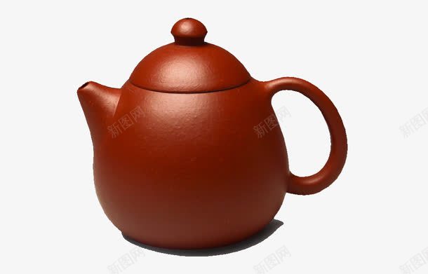 紫砂茶壶一个png免抠素材_新图网 https://ixintu.com 产品实物 茶具 茶壶一个