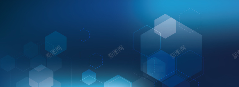 科技商务banner背景矢量图ai设计背景_新图网 https://ixintu.com banner 会议 商务 形状 渐变 科技 简约 背景 蓝色 矢量图