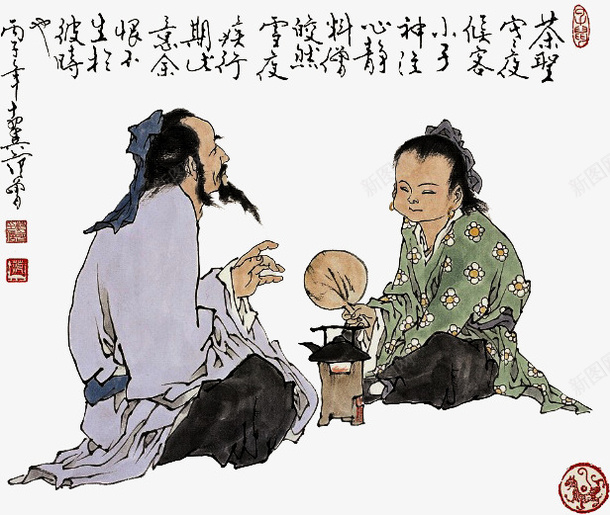 煮茶画png免抠素材_新图网 https://ixintu.com 煮茶图片 煮茶画图片 煮茶茶具 茶 茶壶