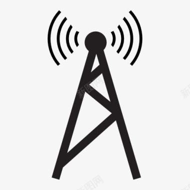 通讯信号塔图标图标