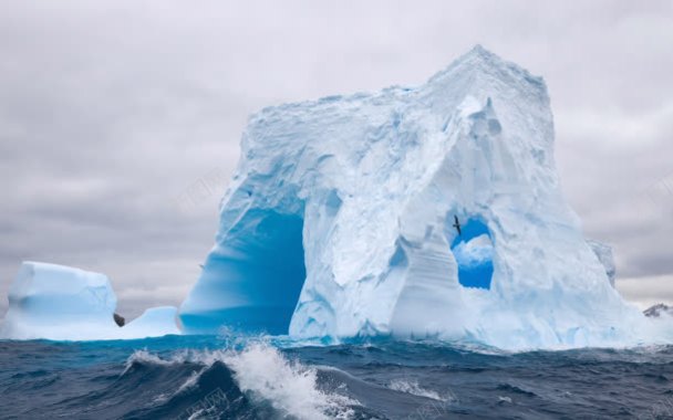 冰川海水壁纸背景