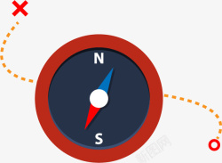 矢量标识卡通指南针位置标识高清图片