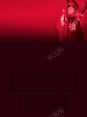 梦幻红色中国风海报背景